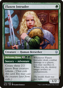 Flaxen Intruder // Welcome Home [Throne of Eldraine]-1