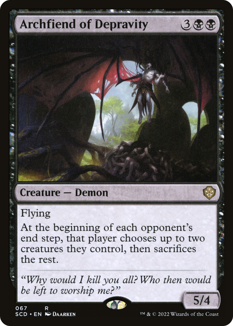 Archfiend of Depravity [Starter Commander Decks]-1