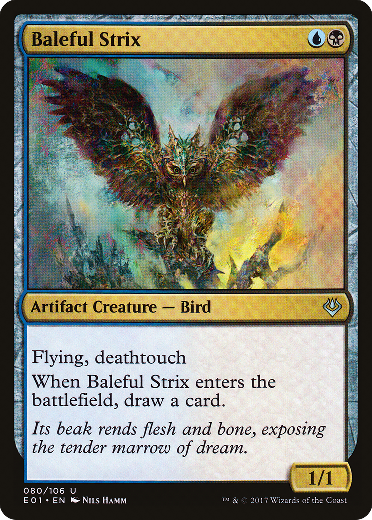 Baleful Strix [Archenemy: Nicol Bolas]-1