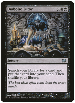Diabolic Tutor (Oversized) [Eighth Edition Box Topper]-1