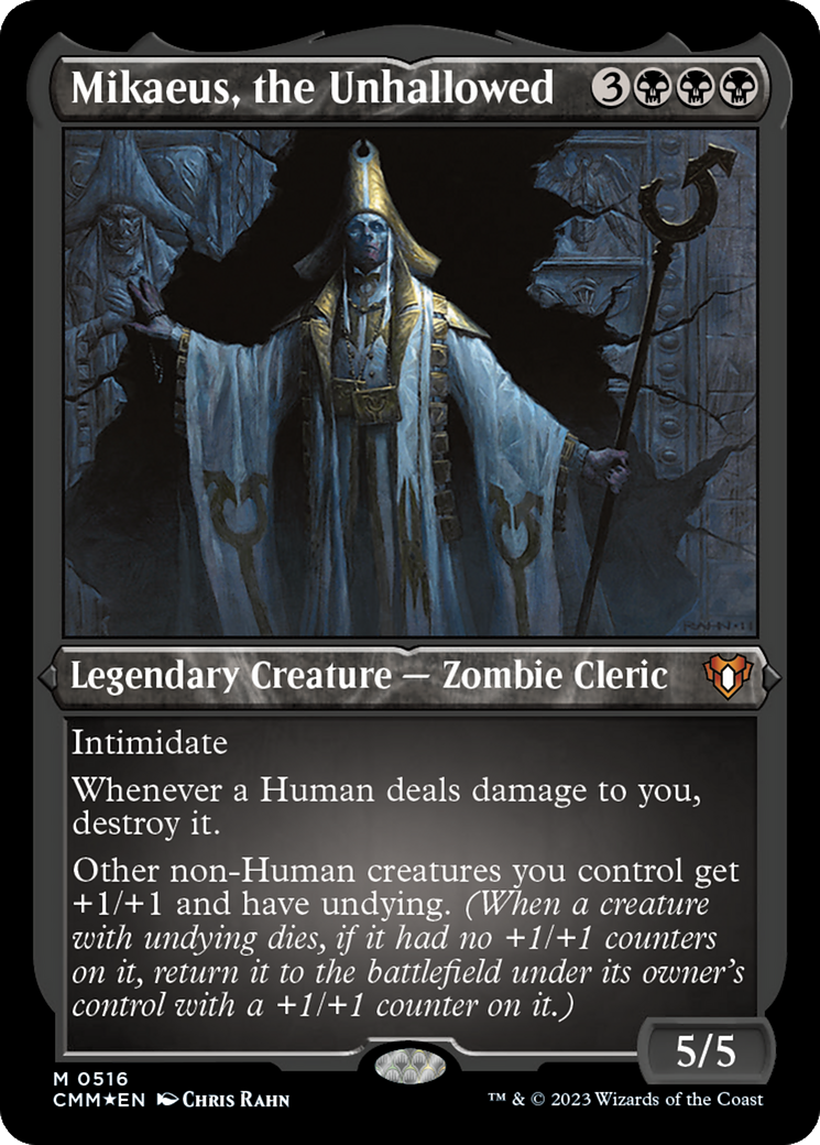 Mikaeus, the Unhallowed (CMM-516) - Commander Masters Etched Foil-1