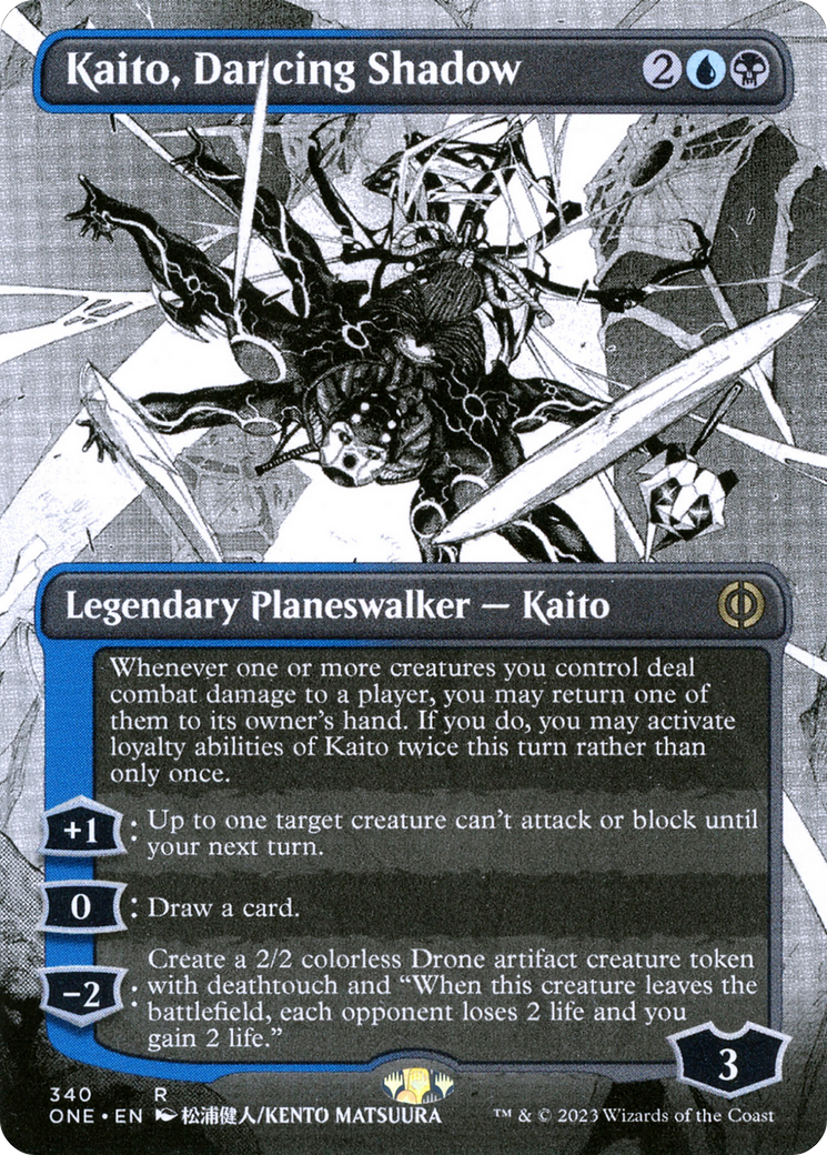 Kaito, Dancing Shadow (Borderless Manga) [Phyrexia: All Will Be One]-1