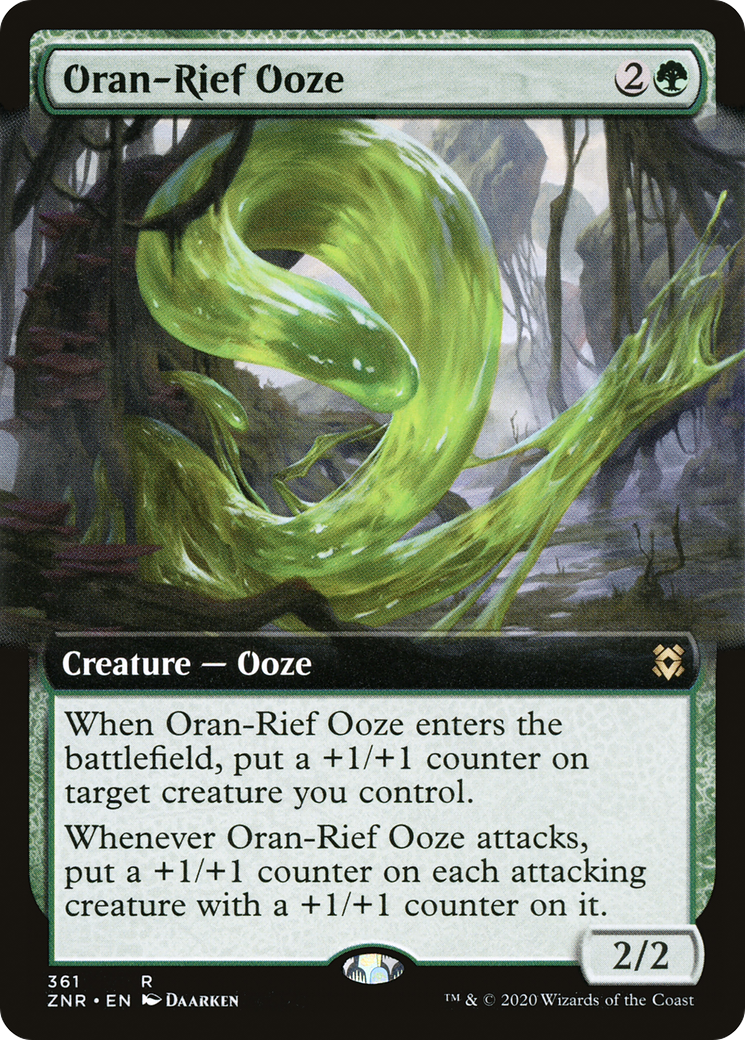 Oran-Rief Ooze (Extended Art) [Zendikar Rising]-1