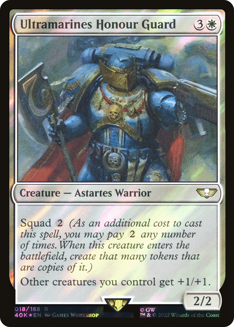 Ultramarines Honour Guard (Surge Foil) (40K-018) - Warhammer 40,000 Commander Foil-1