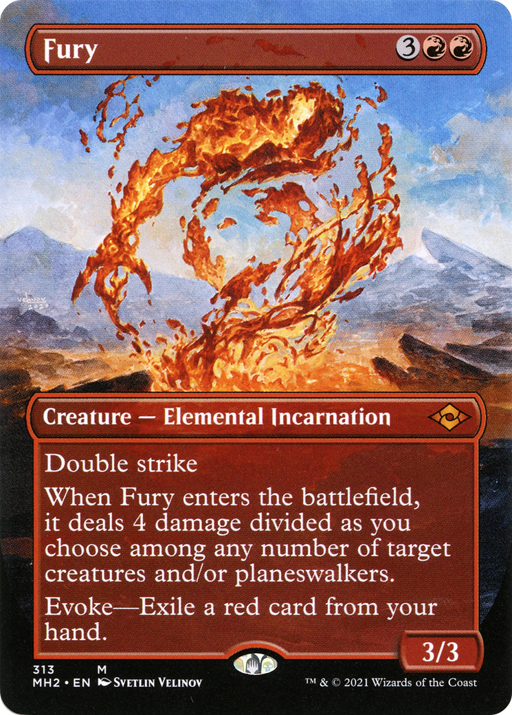 Fury (Borderless Alternate Art) [Modern Horizons 2]-3