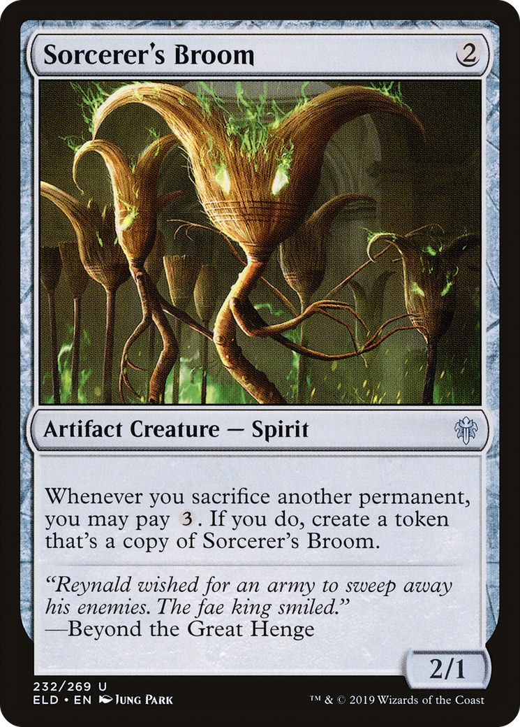 Sorcerer's Broom [Throne of Eldraine]-1