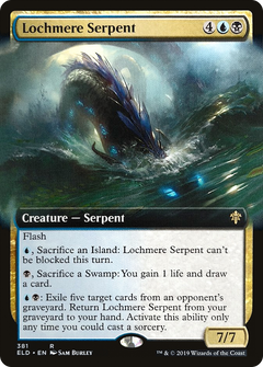 Lochmere Serpent (Extended Art) [Throne of Eldraine]-1