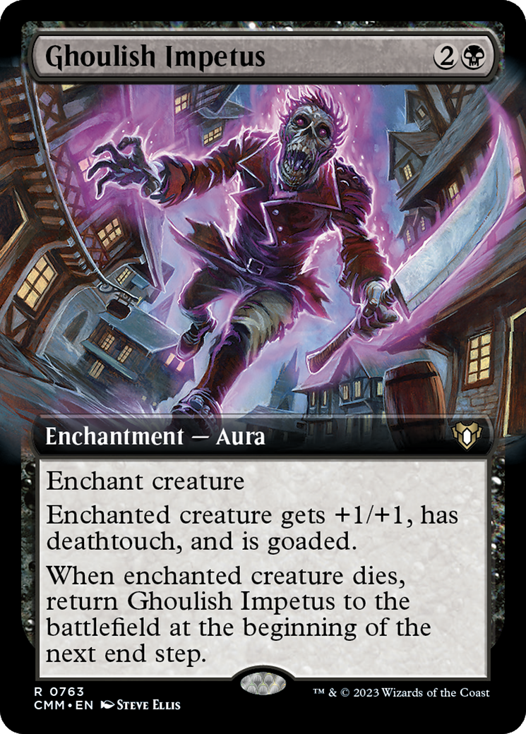 Ghoulish Impetus (Extended Art) [Commander Masters]-1