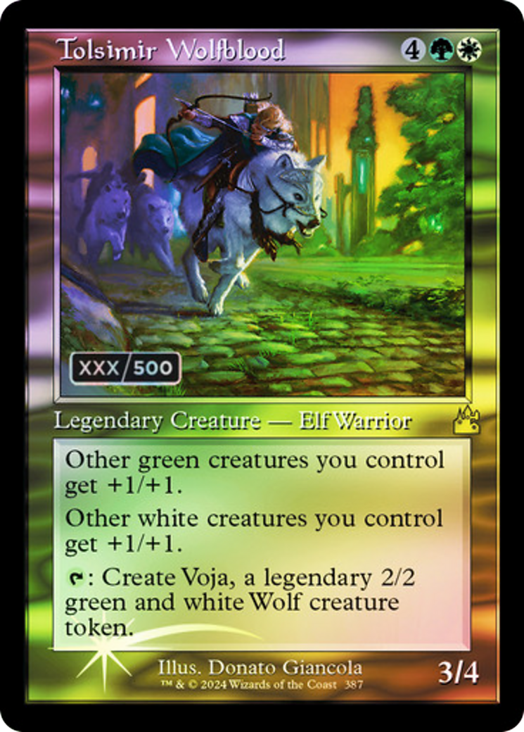 Tolsimir Wolfblood (Retro) (Serialized) [Ravnica Remastered]-1