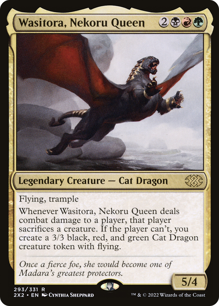 Wasitora, Nekoru Queen (2X2-293) - Double Masters 2022 Foil-1