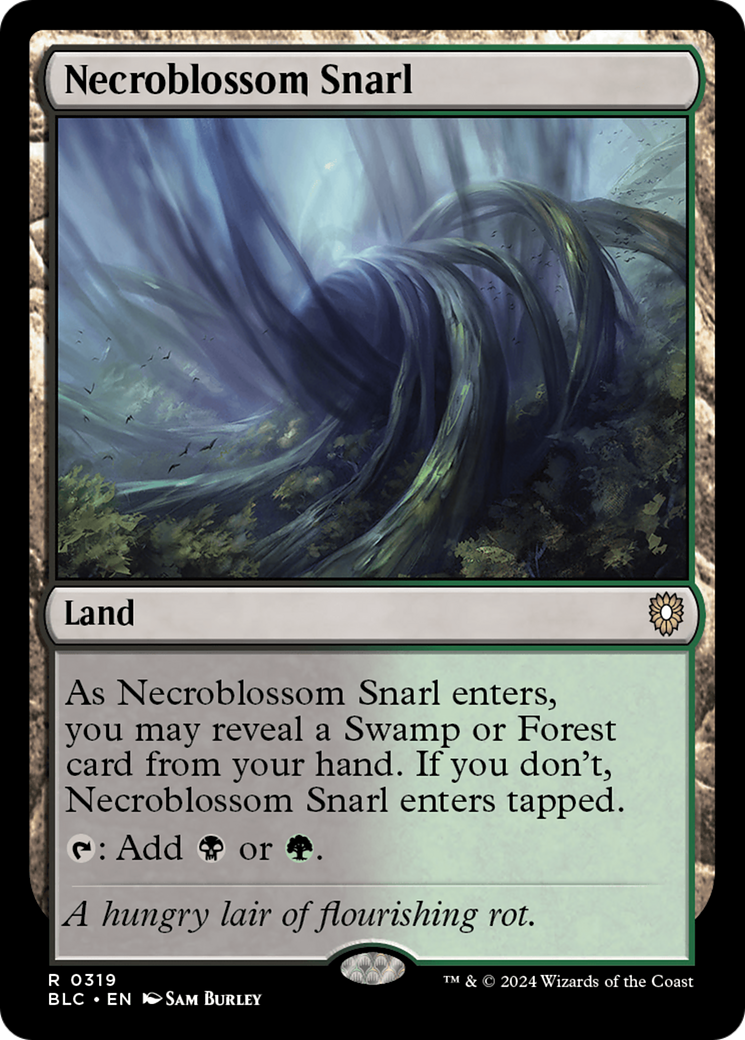 Necroblossom Snarl [Bloomburrow Commander]-1