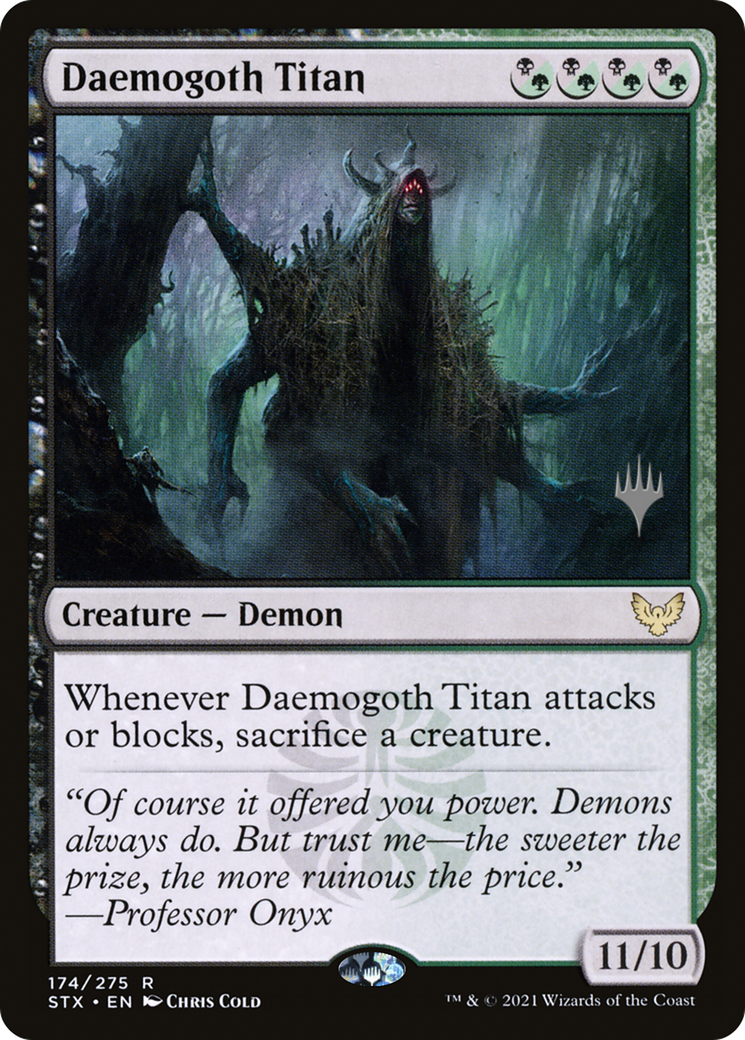 Daemogoth Titan (Promo Pack) [Strixhaven: School of Mages Promos]-1