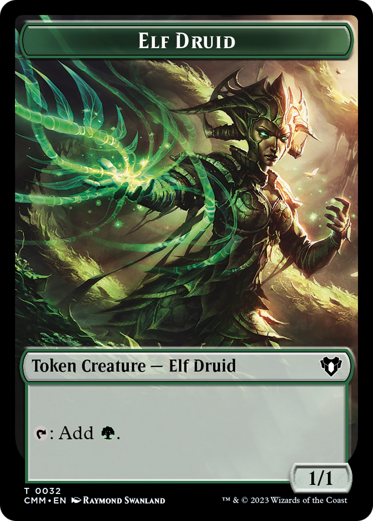 Elf Druid Token [Commander Masters Tokens]-1