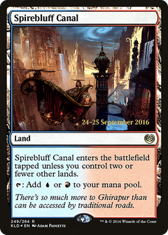 Spirebluff Canal [Kaladesh Prerelease Promos]-1