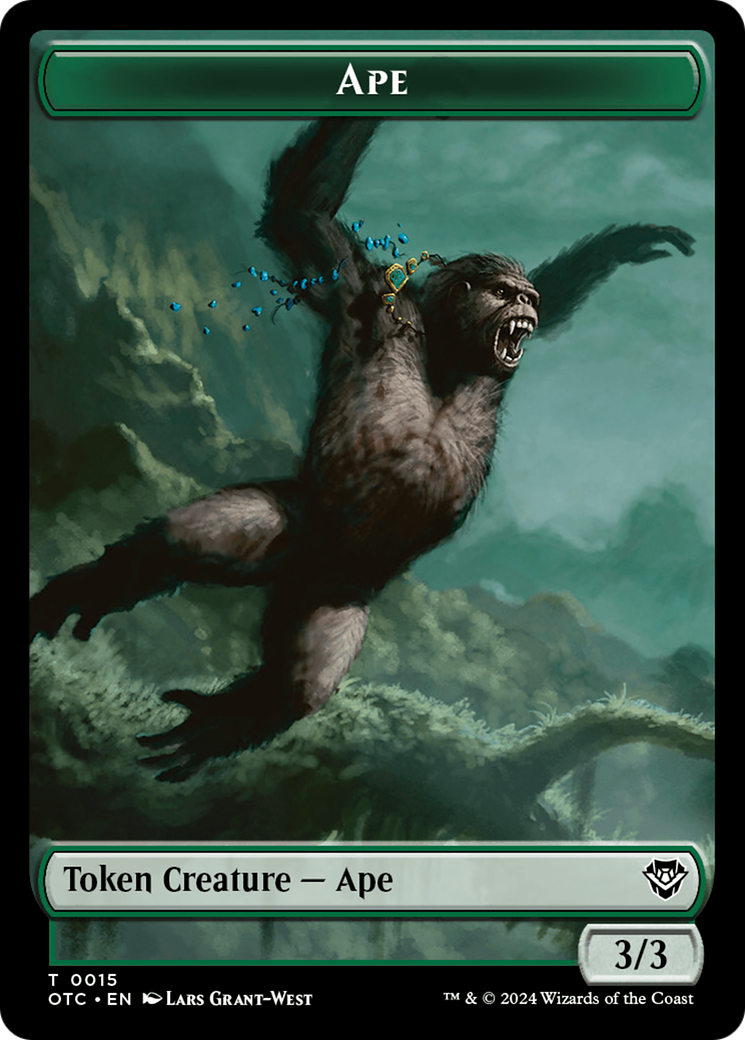 Ape (TOTC-015) - Outlaws of Thunder Junction Commander Tokens Foil-1