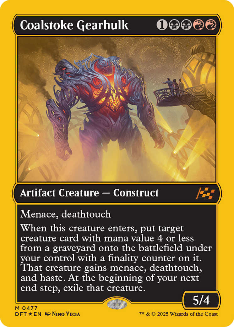 Coalstoke Gearhulk (First-Place Foil) [Aetherdrift]-1