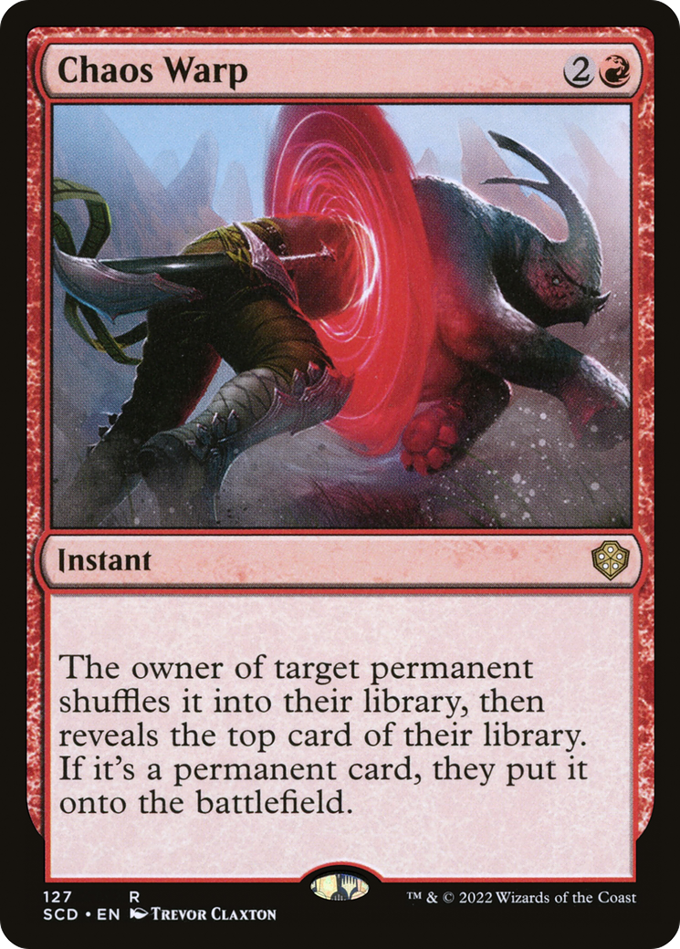 Chaos Warp [Starter Commander Decks]-1