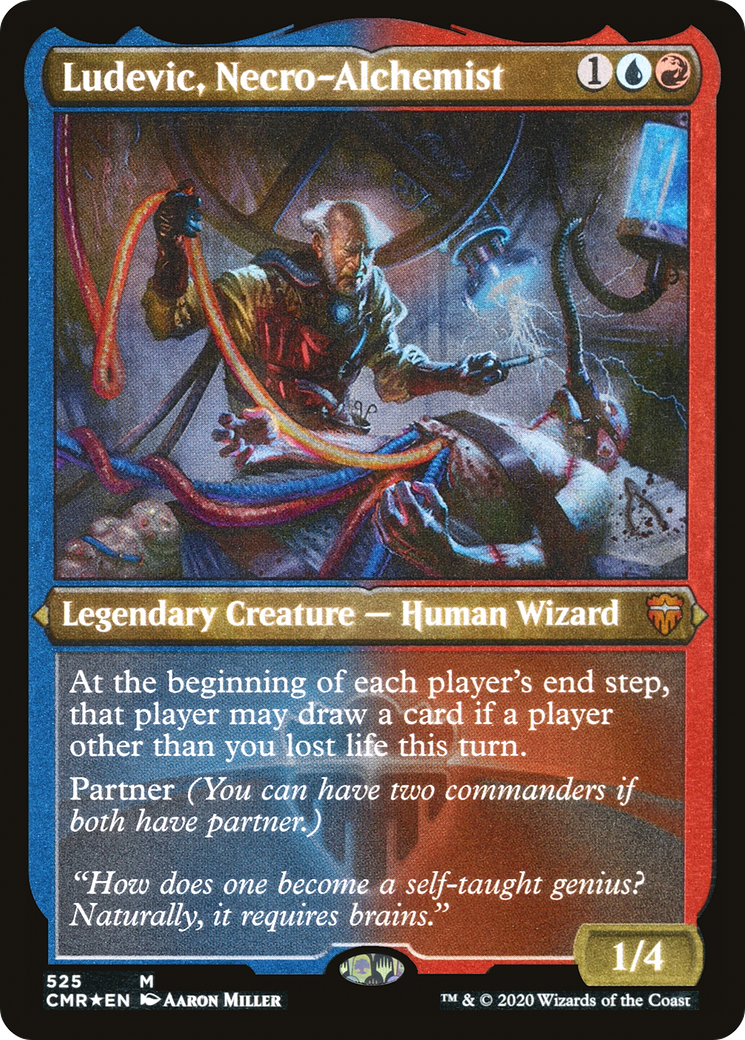 Ludevic, Necro-Alchemist (Etched) [Commander Legends]-1