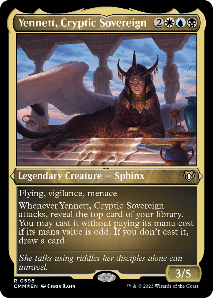 Yennett, Cryptic Sovereign (Foil Etched) [Commander Masters]-1