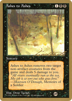 Ashes to Ashes (Leon Lindback) (SB) [Pro Tour Collector Set]-1