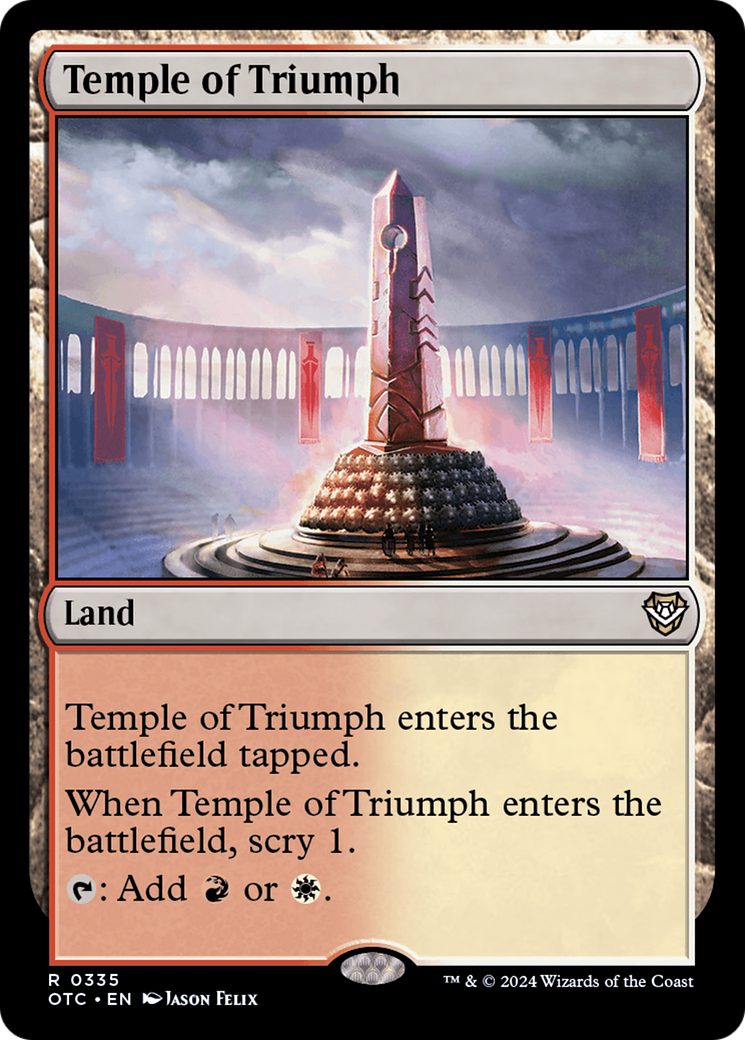 Temple of Triumph [Outlaws of Thunder Junction Commander]-1