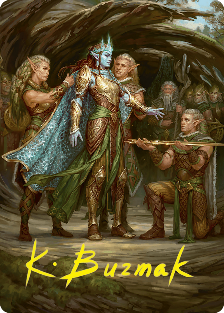 Lathril, Blade of the Elves // Lathril, Blade of the Elves (AFDN-048) - Foundations Art Series (Borderless) Foil-1