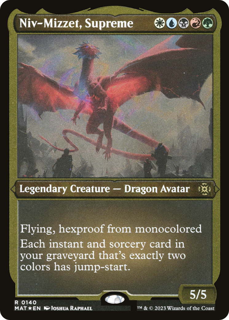 Niv-Mizzet, Supreme (MAT-140) - March of the Machine: The Aftermath Etched Foil-1