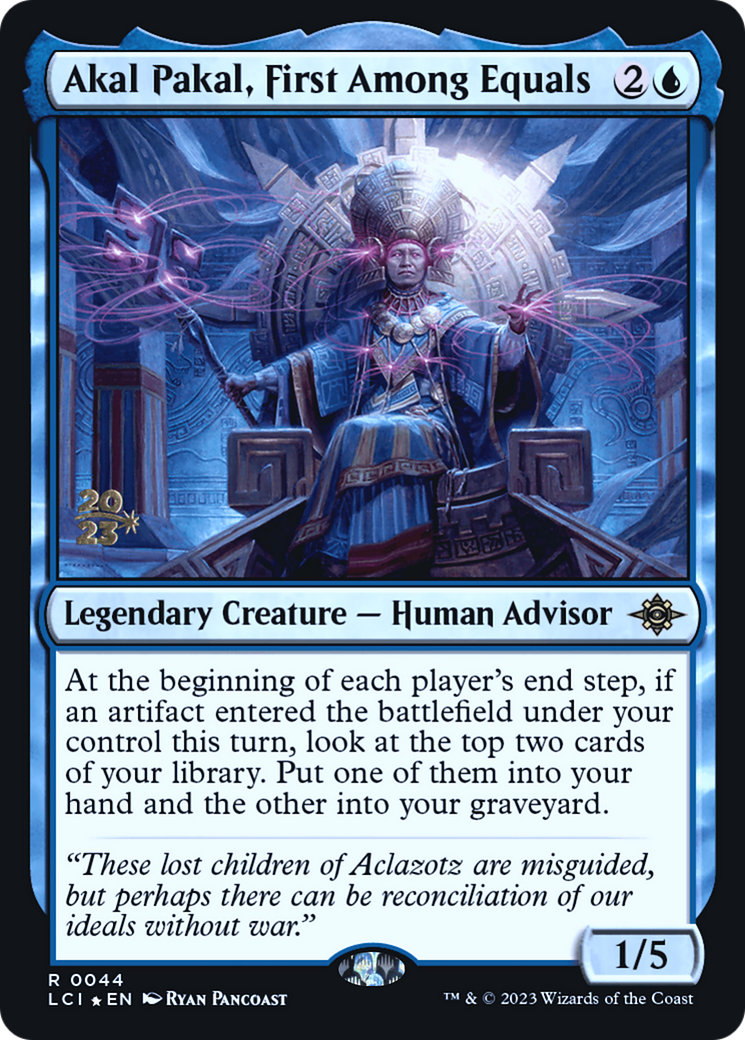Akal Pakal, First Among Equals [The Lost Caverns of Ixalan Prerelease Cards]-1