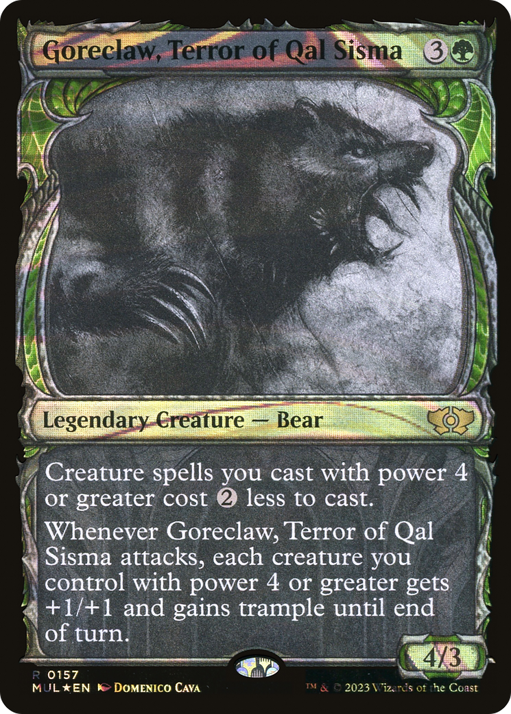 Goreclaw, Terror of Qal Sisma (Halo Foil) [Multiverse Legends]-1