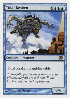 Tidal Kraken (8ED-108) - 8th Edition Foil-1
