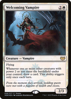 Welcoming Vampire (MEDIA-046) - Innistrad: Crimson Vow Promos Foil-1