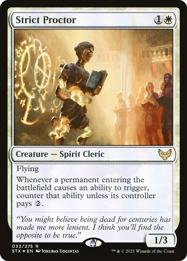 Strict Proctor (STX-33★) - Strixhaven: School of Mages Foil-1