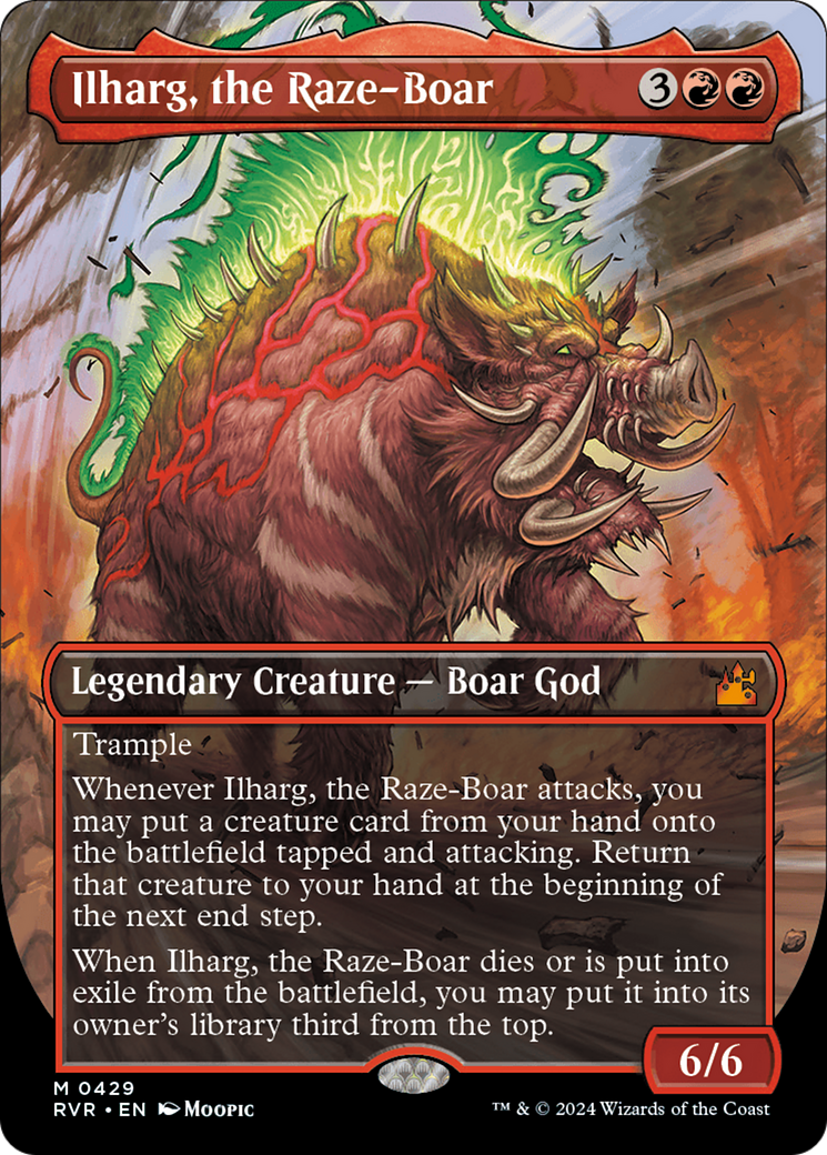 Ilharg, the Raze-Boar (Anime Borderless) [Ravnica Remastered]-1