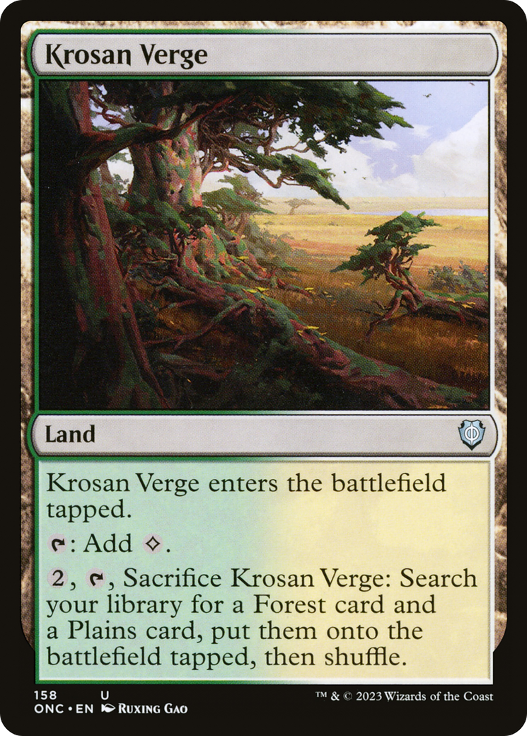 Krosan Verge [Phyrexia: All Will Be One Commander]-1