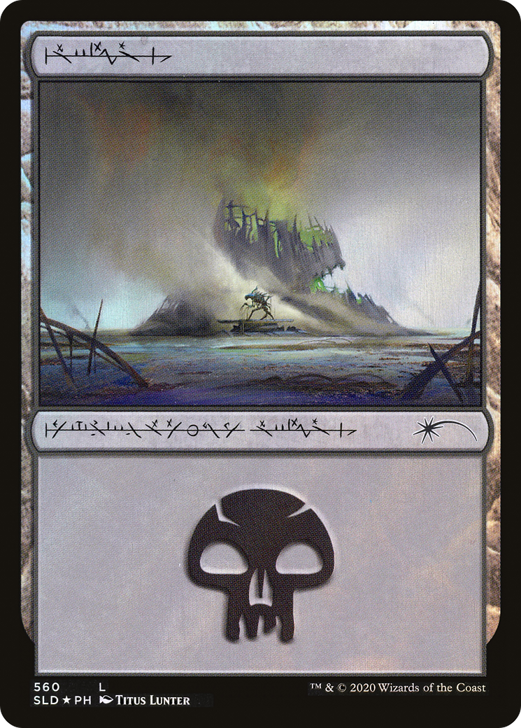 Swamp (Phyrexian) (560) [Secret Lair Drop Promos]-1