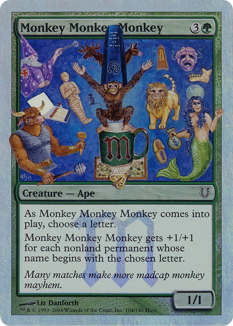Monkey Monkey Monkey (Alternate Foil) [Unhinged]-1