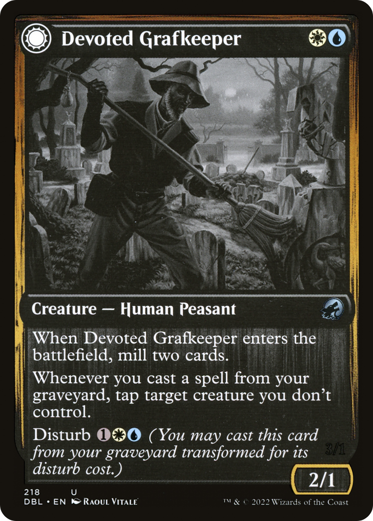 Devoted Grafkeeper // Departed Soulkeeper [Innistrad: Double Feature]-3