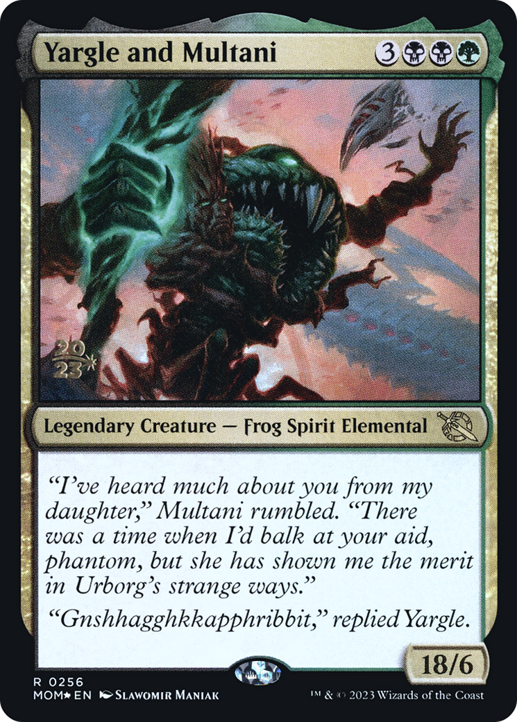 Yargle and Multani (PRE-256) - March of the Machine Promos Foil-1