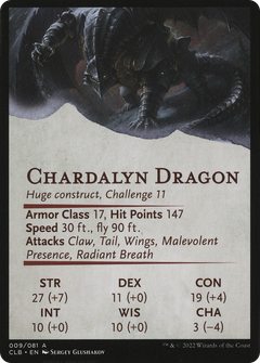 Chardalyn Dragon // Chardalyn Dragon (ACLB-009) - Battle for Baldur's Gate Art Series (Borderless)-2