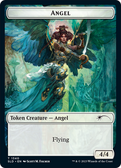 Angel (SLD) // Soldier (GRN) Double-Sided Token [Secret Lair: Angels Tokens]-1