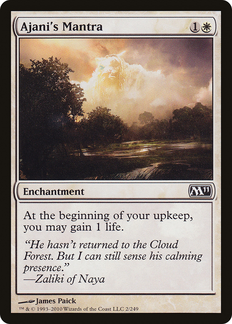 Ajani's Mantra [Magic 2011]-1