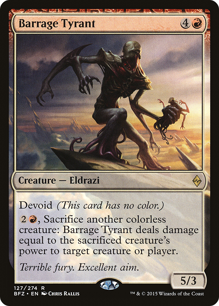 Barrage Tyrant [Battle for Zendikar]-1