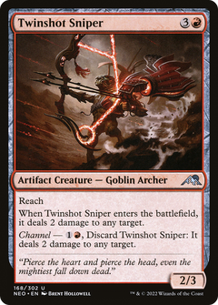 Twinshot Sniper (NEO-168) - Kamigawa: Neon Dynasty Foil-1