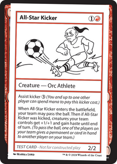 All-Star Kicker [Mystery Booster 2 Playtest Cards]-1