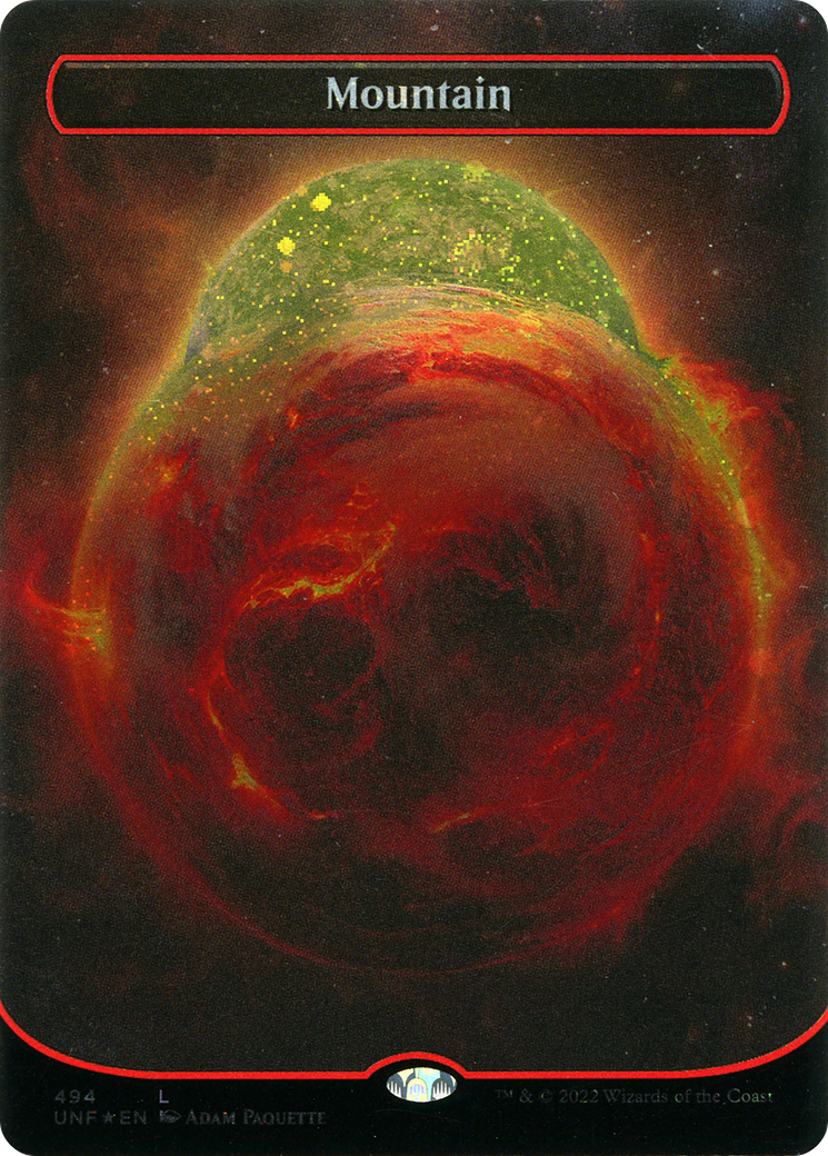 Mountain (494) (Orbital Space-ic Land) (Galaxy Foil) [Unfinity]-1