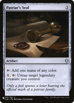 Patriar's Seal [The List]-1