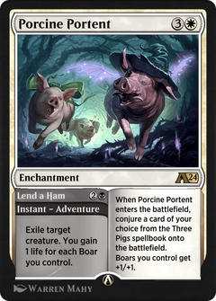 Porcine Portent // Lend a Ham (YWOE-023) - Alchemy: Wilds of Eldraine-1
