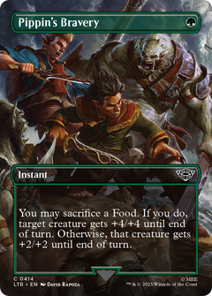 Pippin's Bravery (Borderless Alternate Art) [The Lord of the Rings: Tales of Middle-Earth]-1