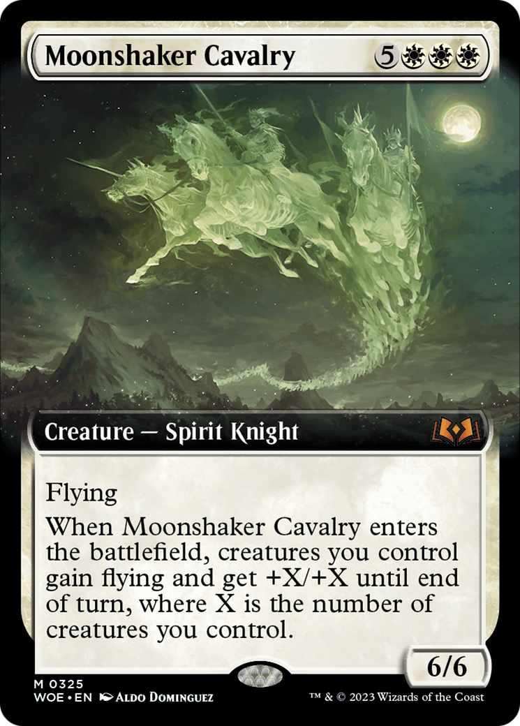 Moonshaker Cavalry (Extended Art) [Wilds of Eldraine]-1
