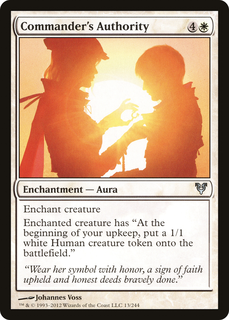 Commander's Authority [Avacyn Restored]-1